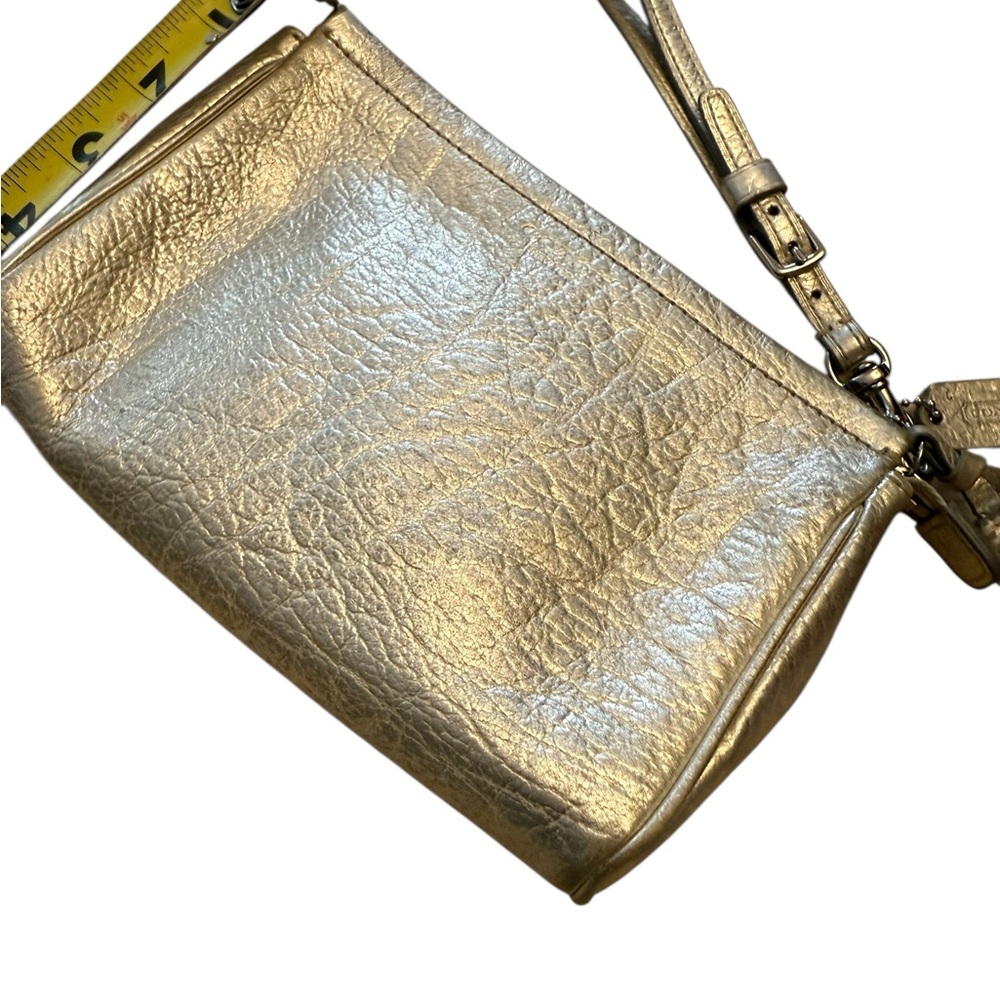 Coach Shimmering Silver Wristlet